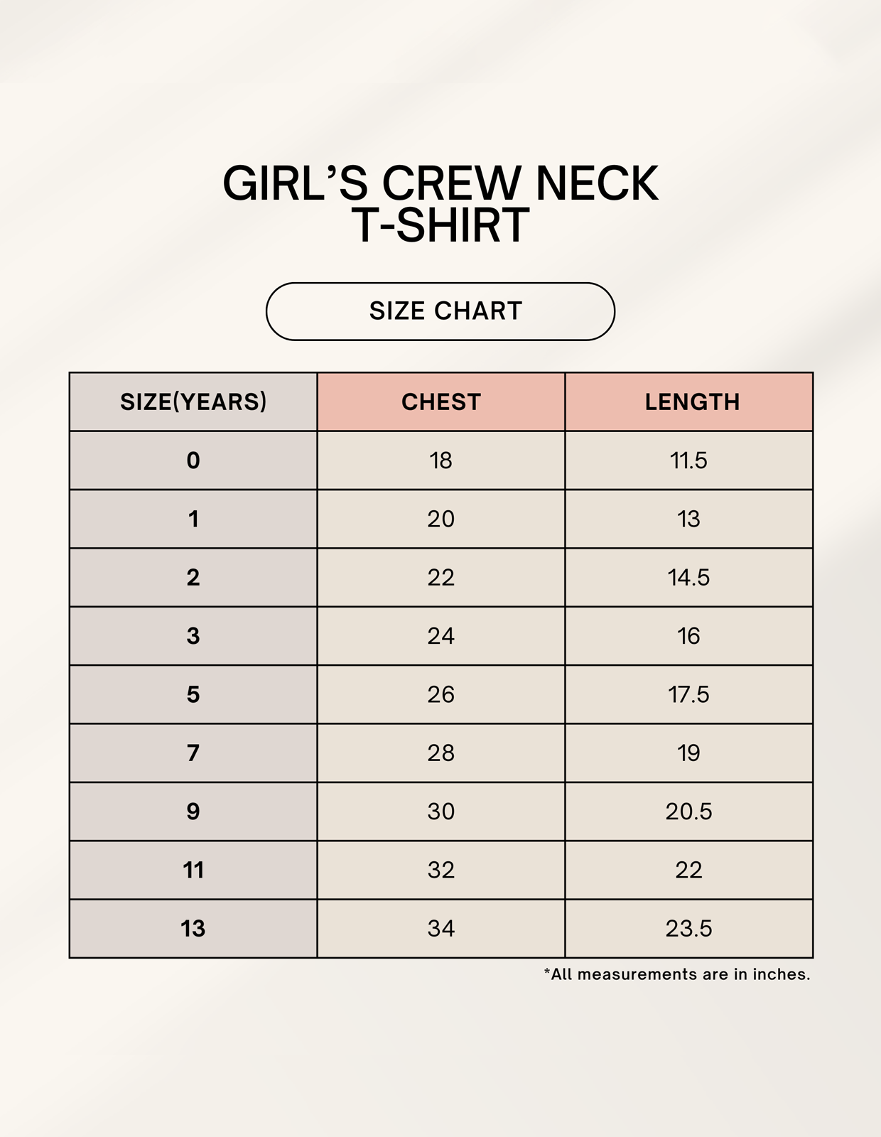 Color_Size Chart
