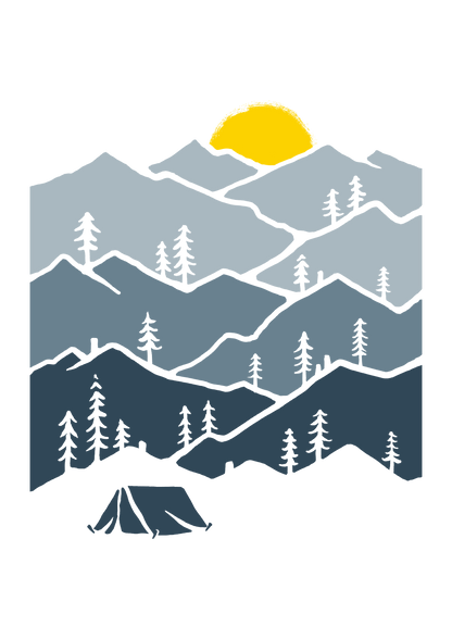 Mountains Classic T-Shirt - (Men)