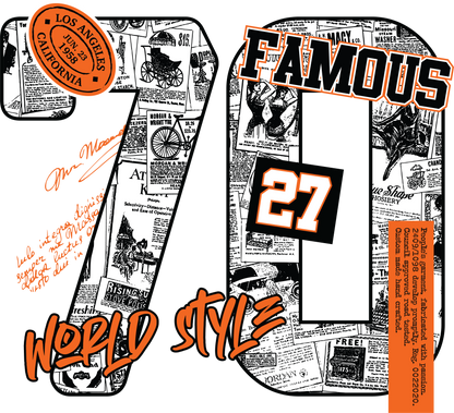 70 Famous Oversized Standard T-Shirt