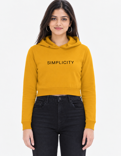 Simplicity Female Cropped Hoodie