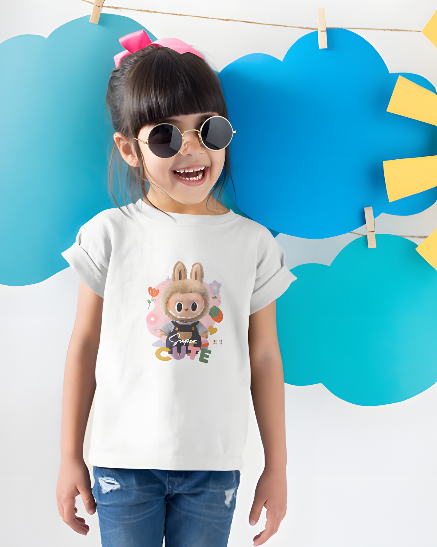 Cute Labubu Girl's T-Shirt