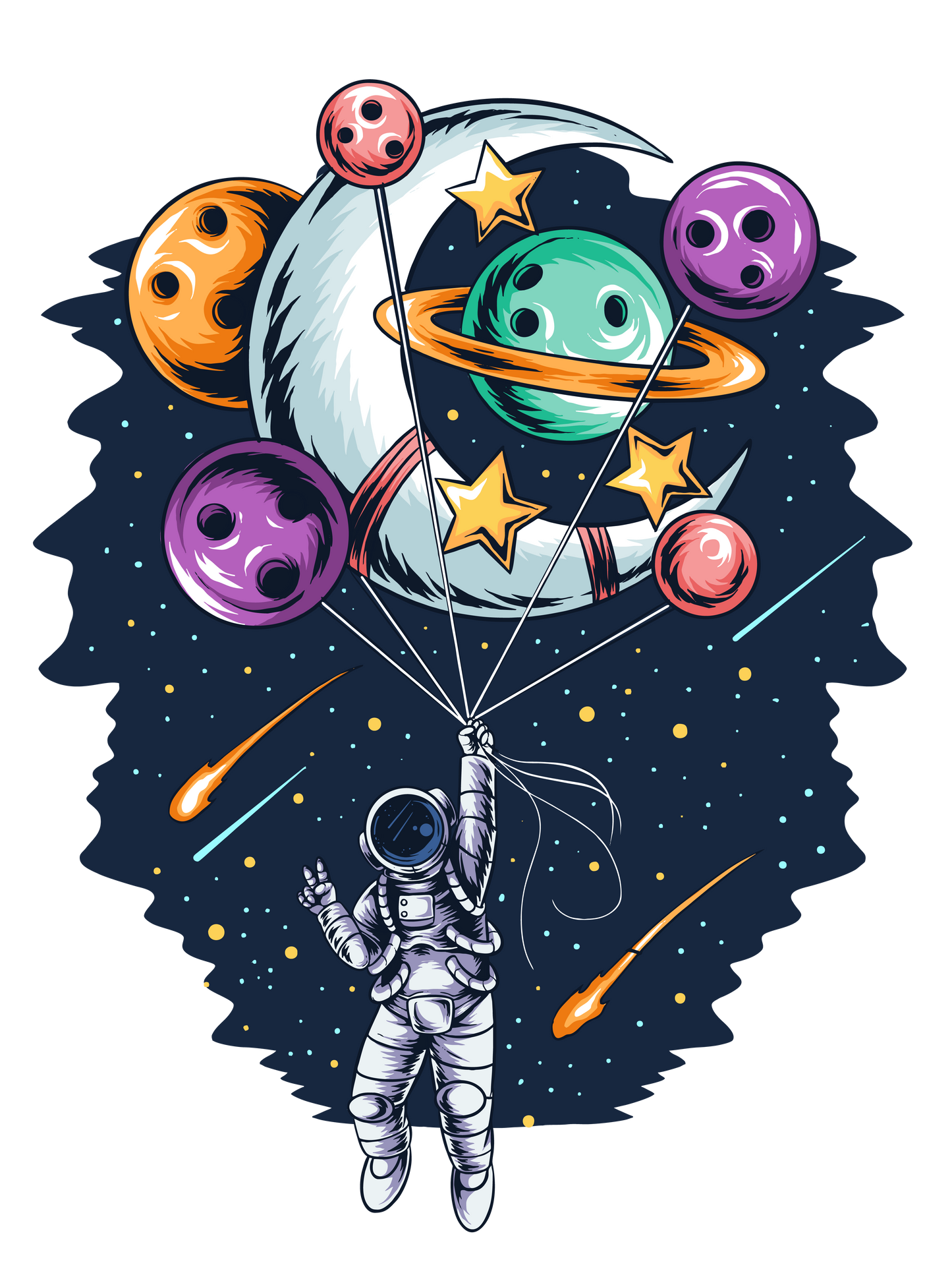 Balloon Space Boy's T-Shirt