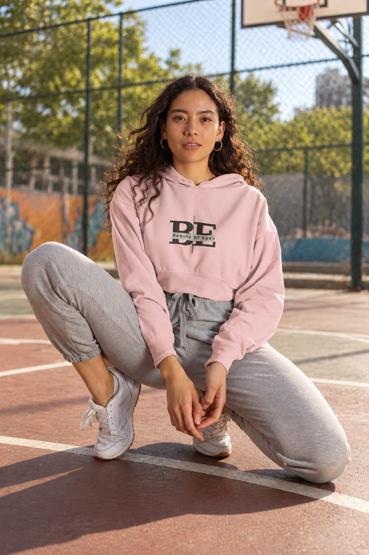 Beauty Female Cropped Hoodie
