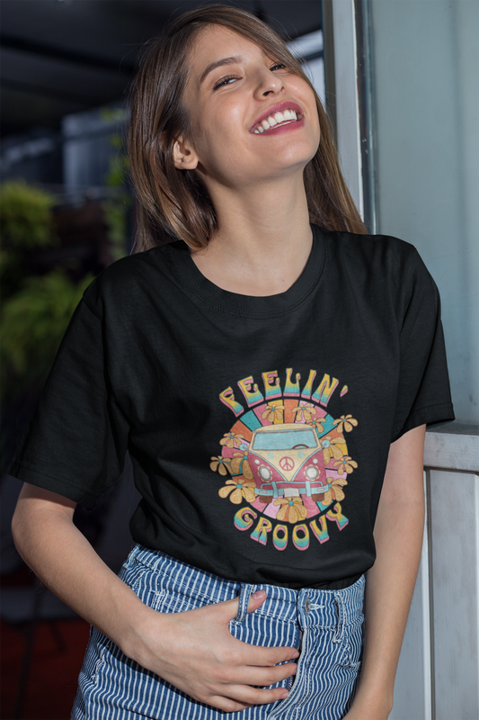 Feeling Groovy Oversized T-Shirt - (Women)