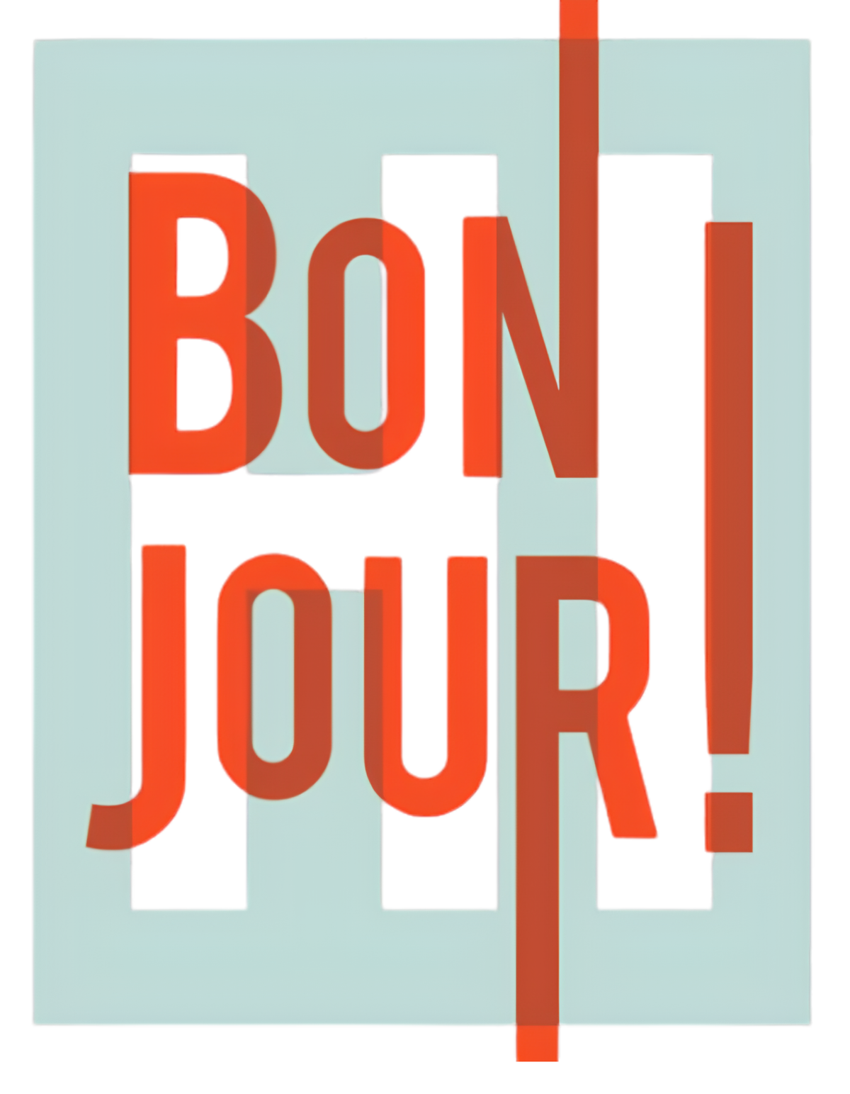 Bonjour! Female Cropped Hoodie