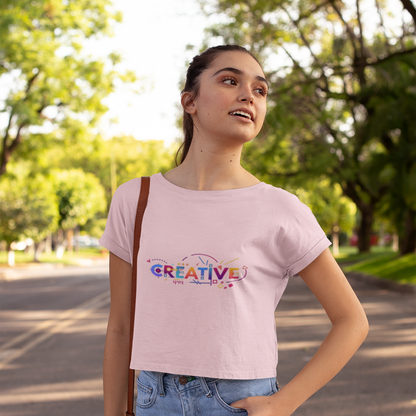 Creative Crop Top - Women