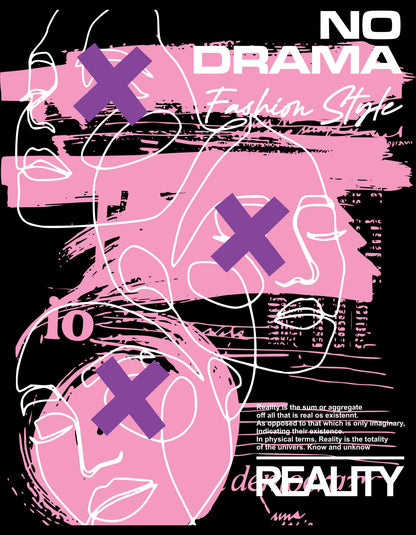 No Drama Oversized T-Shirt - (Women)