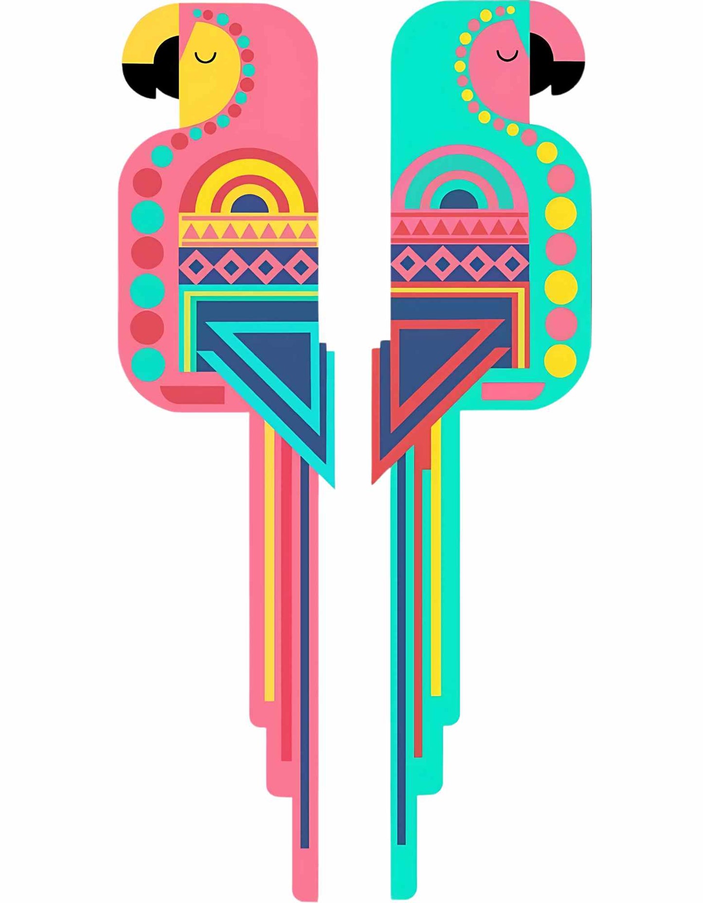 Twin Parrot Crop Top - (Women)