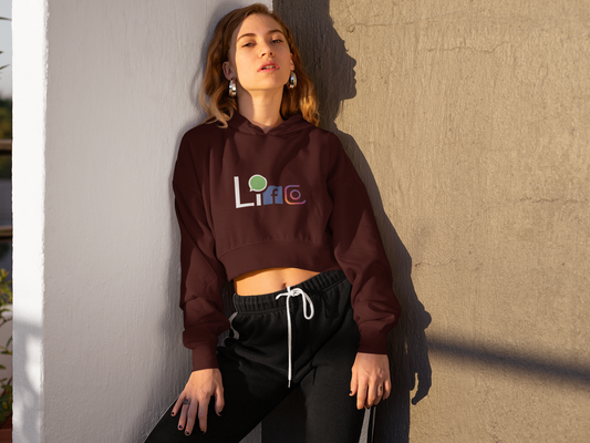Life Female Cropped Hoodie