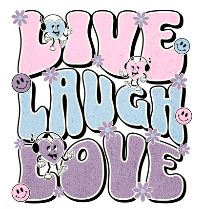 Live Love Laugh Oversized Women T-Shirt