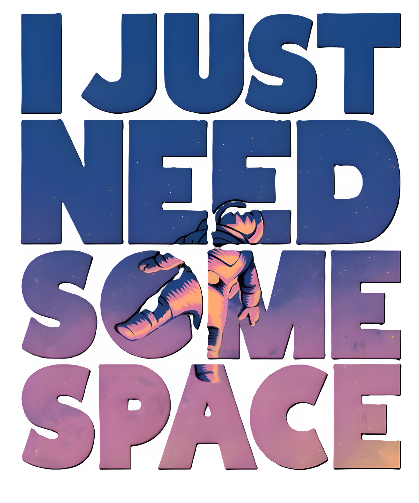 Need Space Classic T-Shirt-(Men)