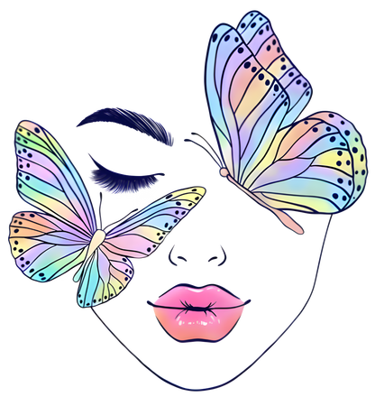 Night Butterflies Crop Top - (Women)