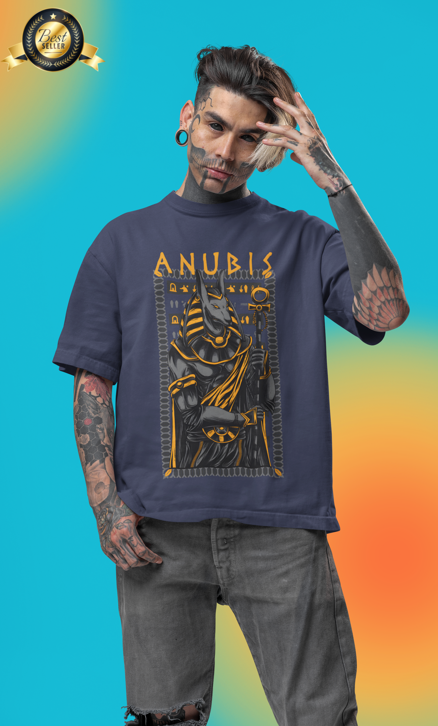 Anubis Oversized T-Shirt - (Men)