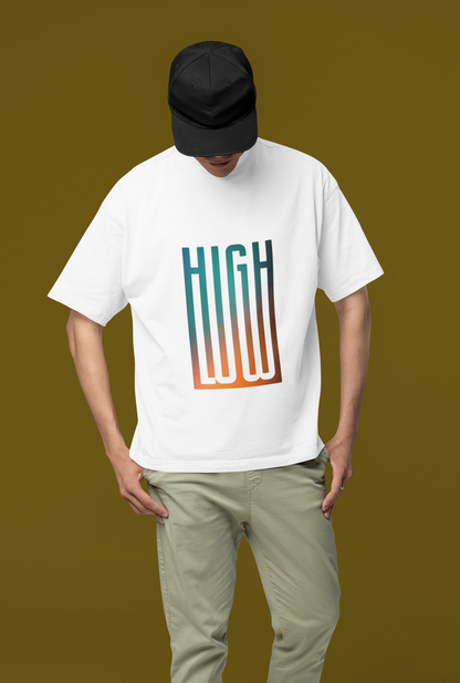 High Low Oversized T-Shirt-Men