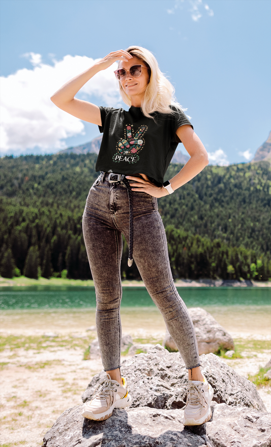 Peace Women Crop Top