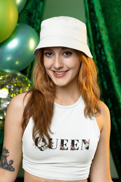 Queen Crop Tank Top -Women