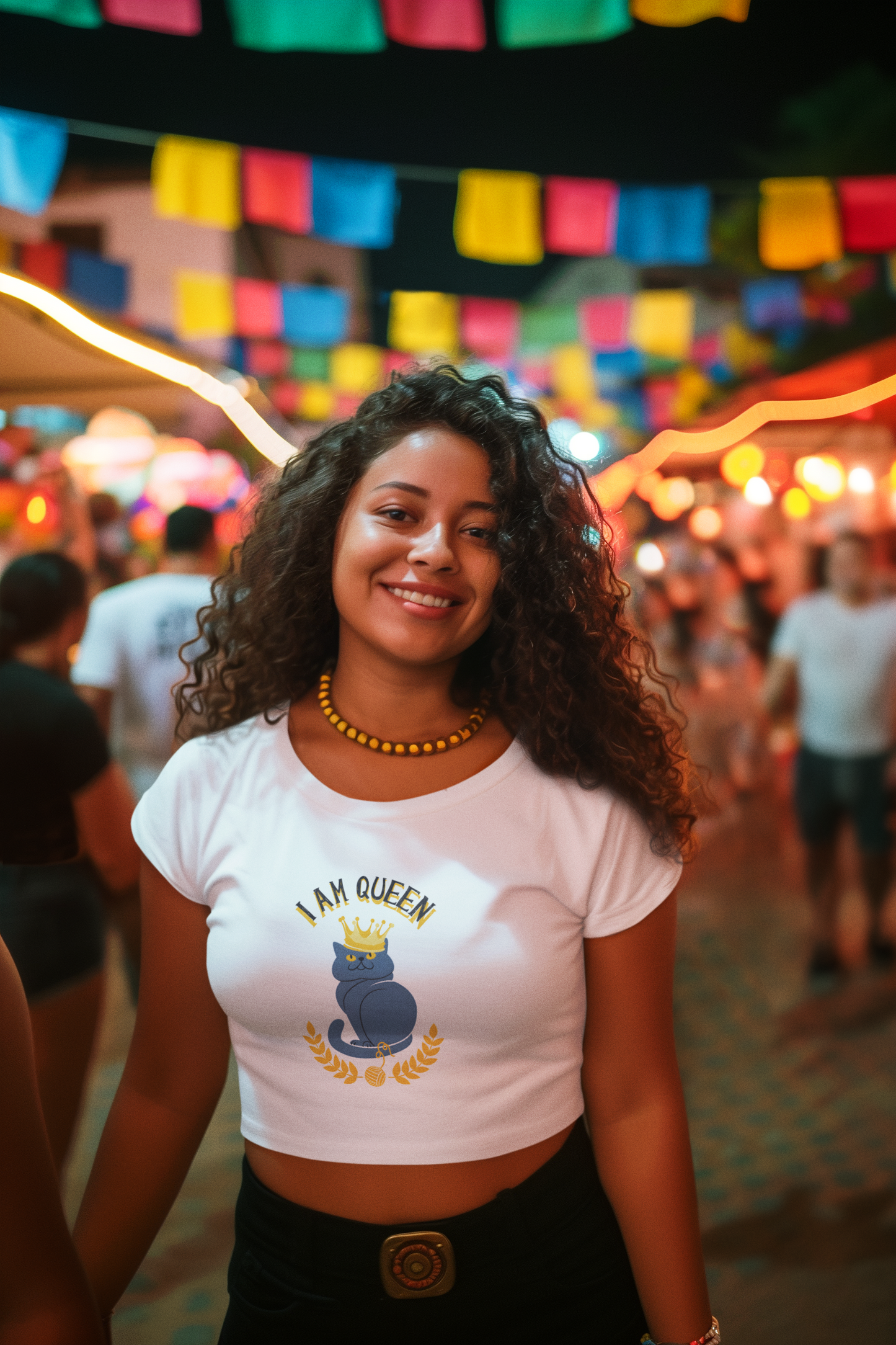 I-am Queen Women Crop Top