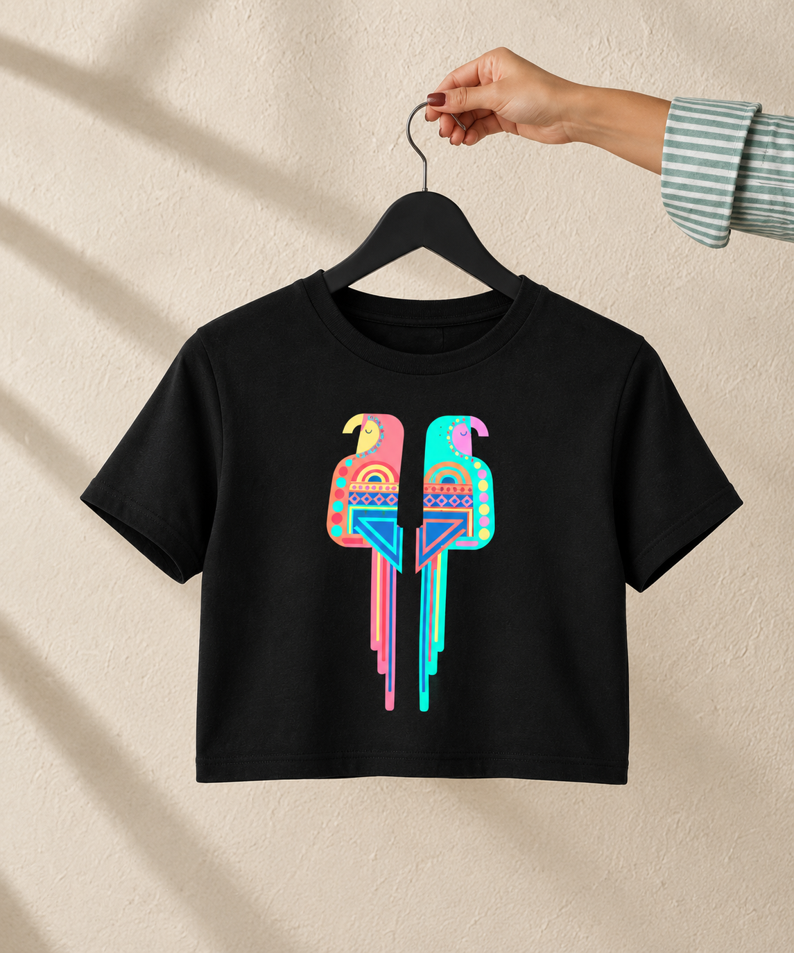 Twin Parrot Crop Top - (Women)