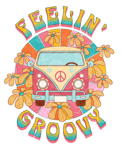 Feeling Groovy Oversized T-Shirt - (Women)