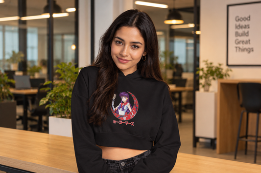 Sailor Moon Female Cropped Hoodie