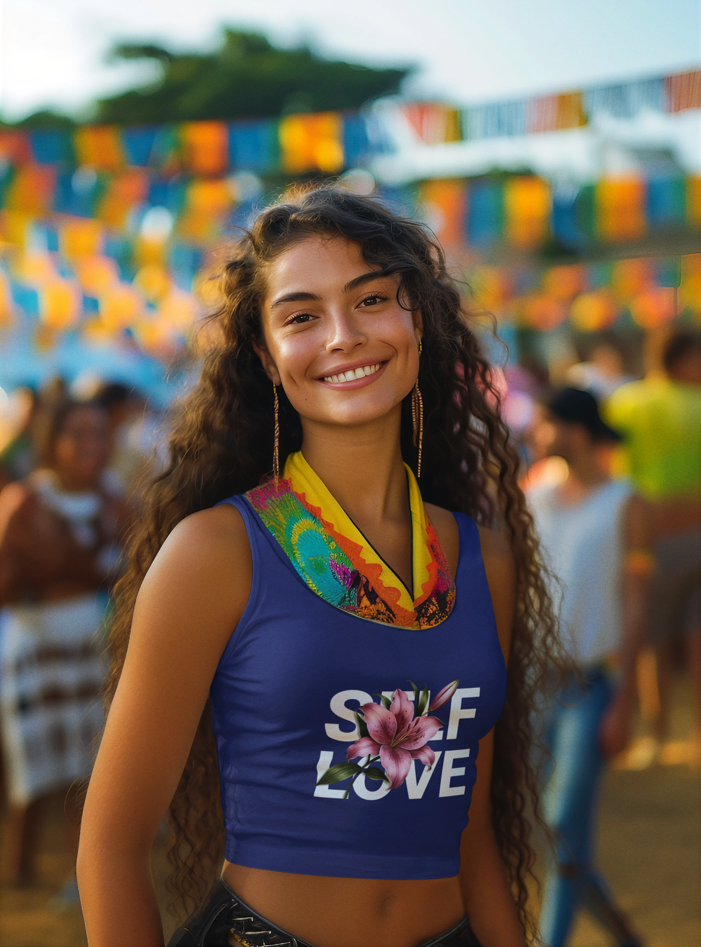 Self Love Crop Tank Top - Women