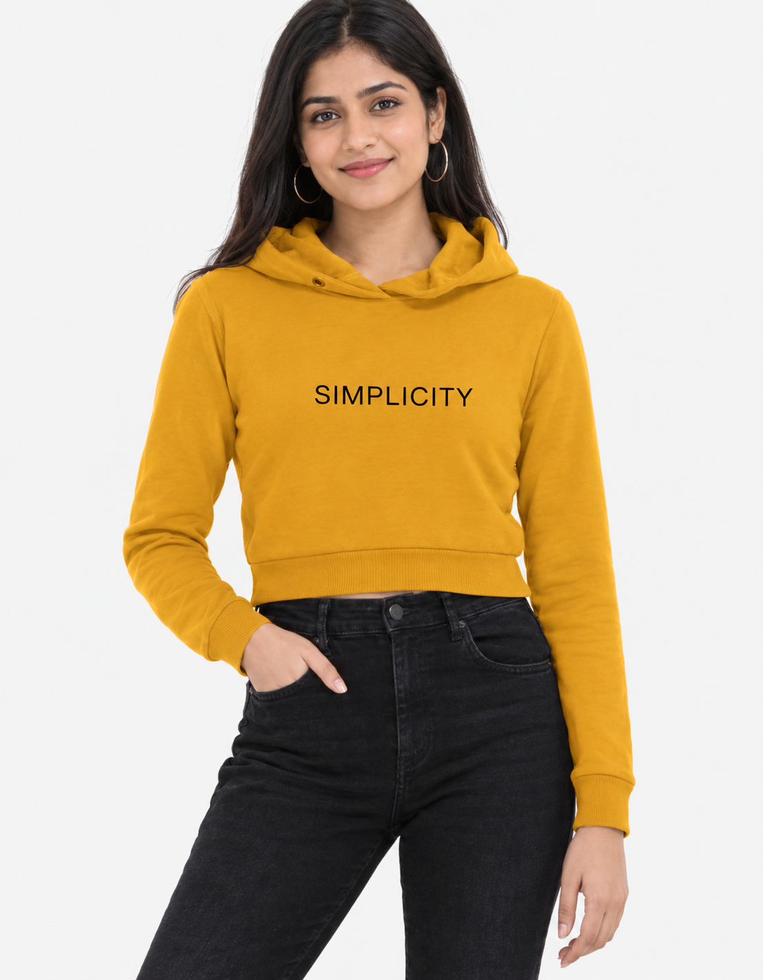 Simplicity Female Cropped Hoodie