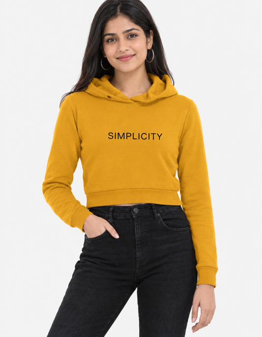 Simplicity Female Cropped Hoodie