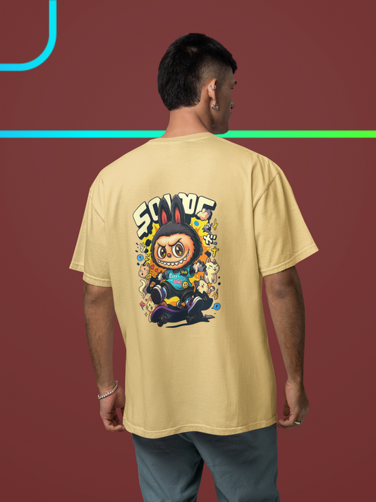 Skate-Board Labubu Oversized T-Shirt - Men