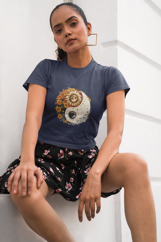 Day Night Women Crop Top