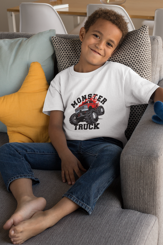 Monster Truck Boy T-Shirt