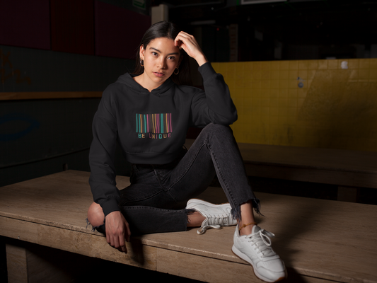 Unique Female Cropped Hoodie
