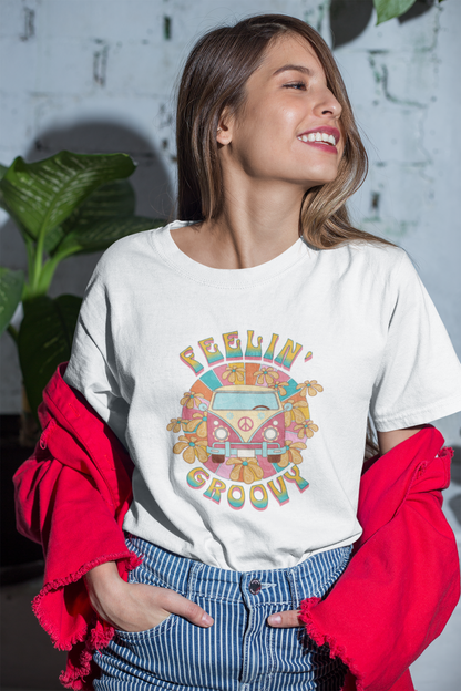 Feeling Groovy Oversized T-Shirt - (Women)